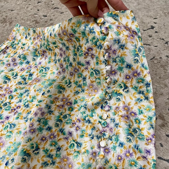 NWT Zara Floral Midi Skirt - Picture 7 of 11